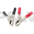 Q-C-0030  Quantum Crocodile Clips Large Red and Black  